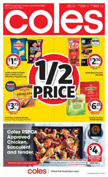 Coles Catalogue - 18 May 2022 - 24 May 2022.