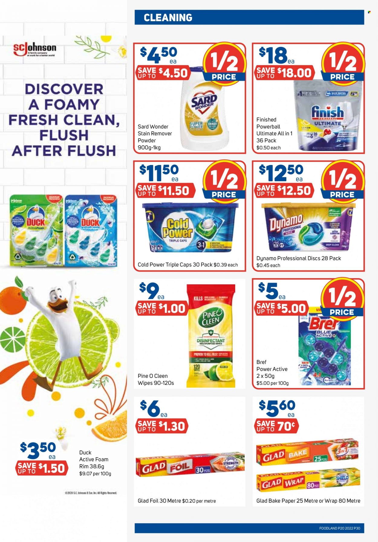 thumbnail - Foodland Catalogue - 18 May 2022 - 24 May 2022 - Sales products - wipes, desinfection, stain remover. Page 30.