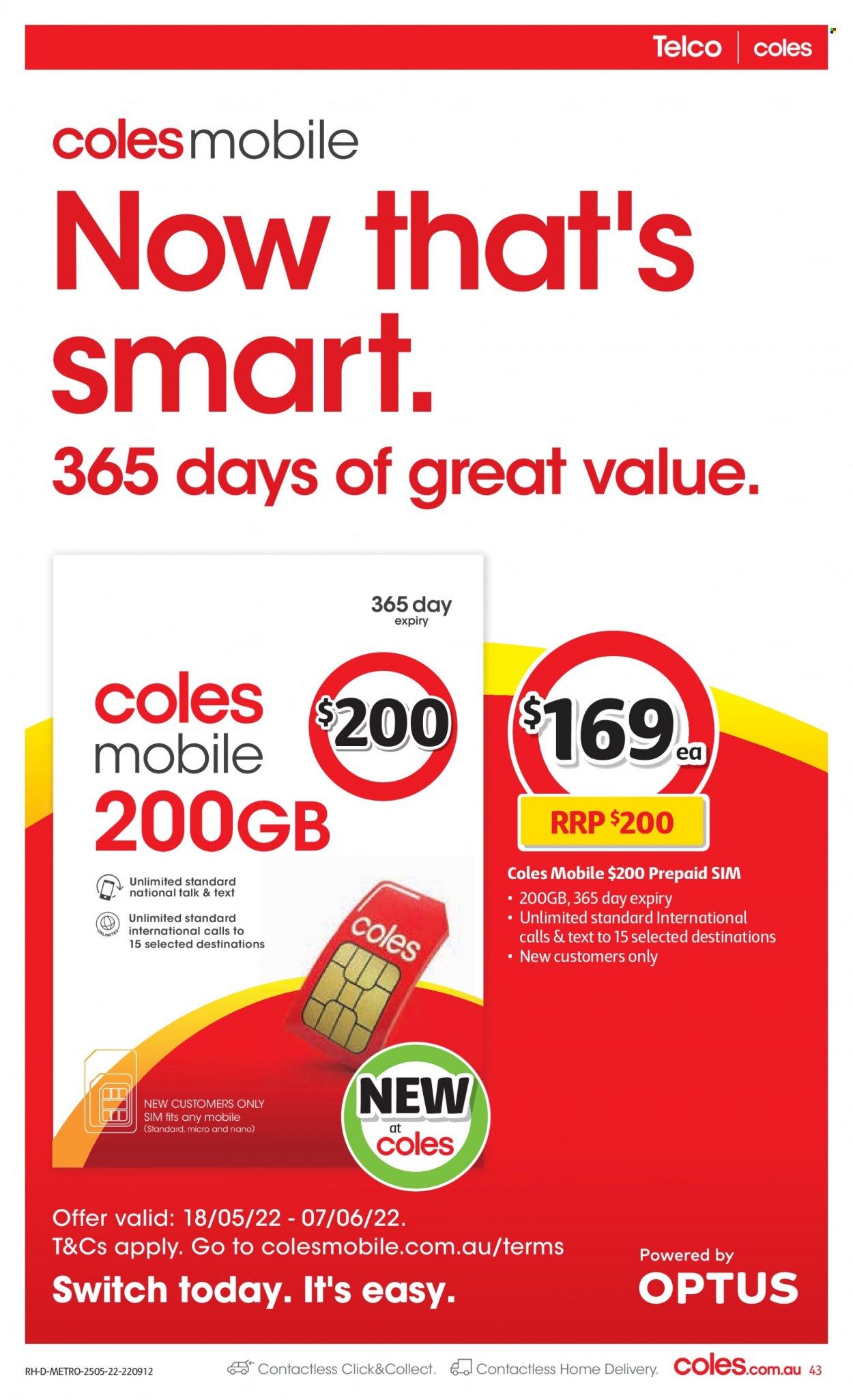 Coles catalogue - 25 May 2022 - 31 May 2022. Page 43