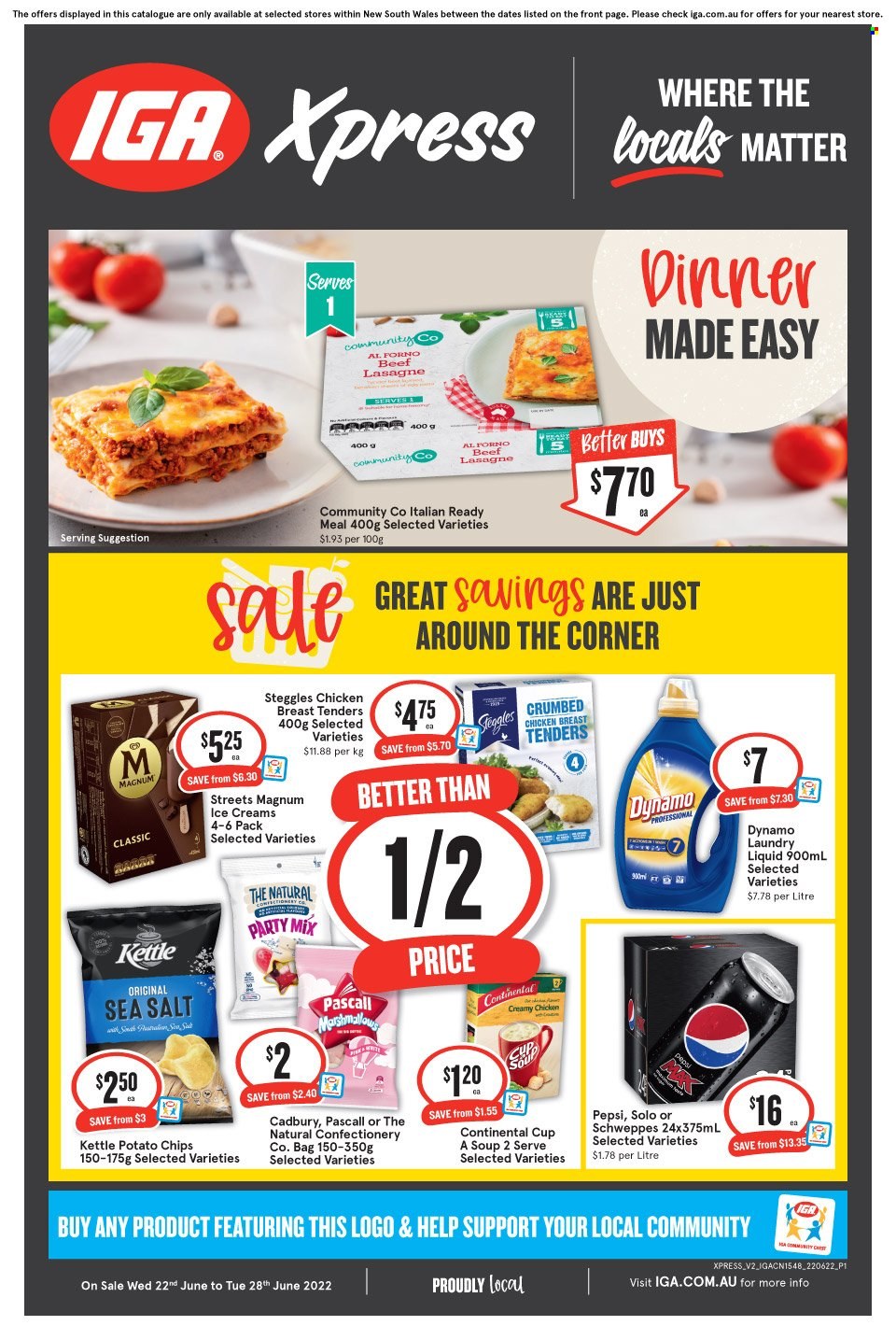 IGA Xpress catalogue - 22 Jun 2022 - 28 Jun 2022. Page 1