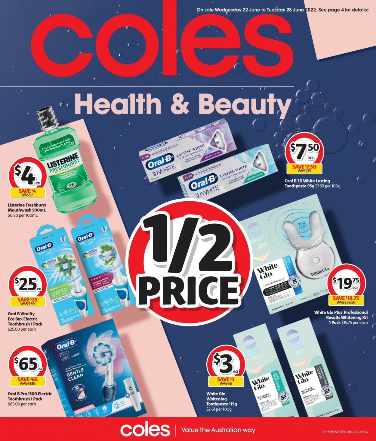 Coles catalogue - 22 Jun 2022 - 28 Jun 2022. Page 1