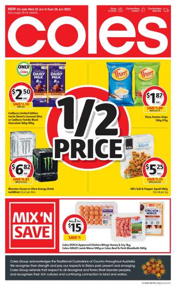 Coles Catalogue - 22 Jun 2022 - 28 Jun 2022.