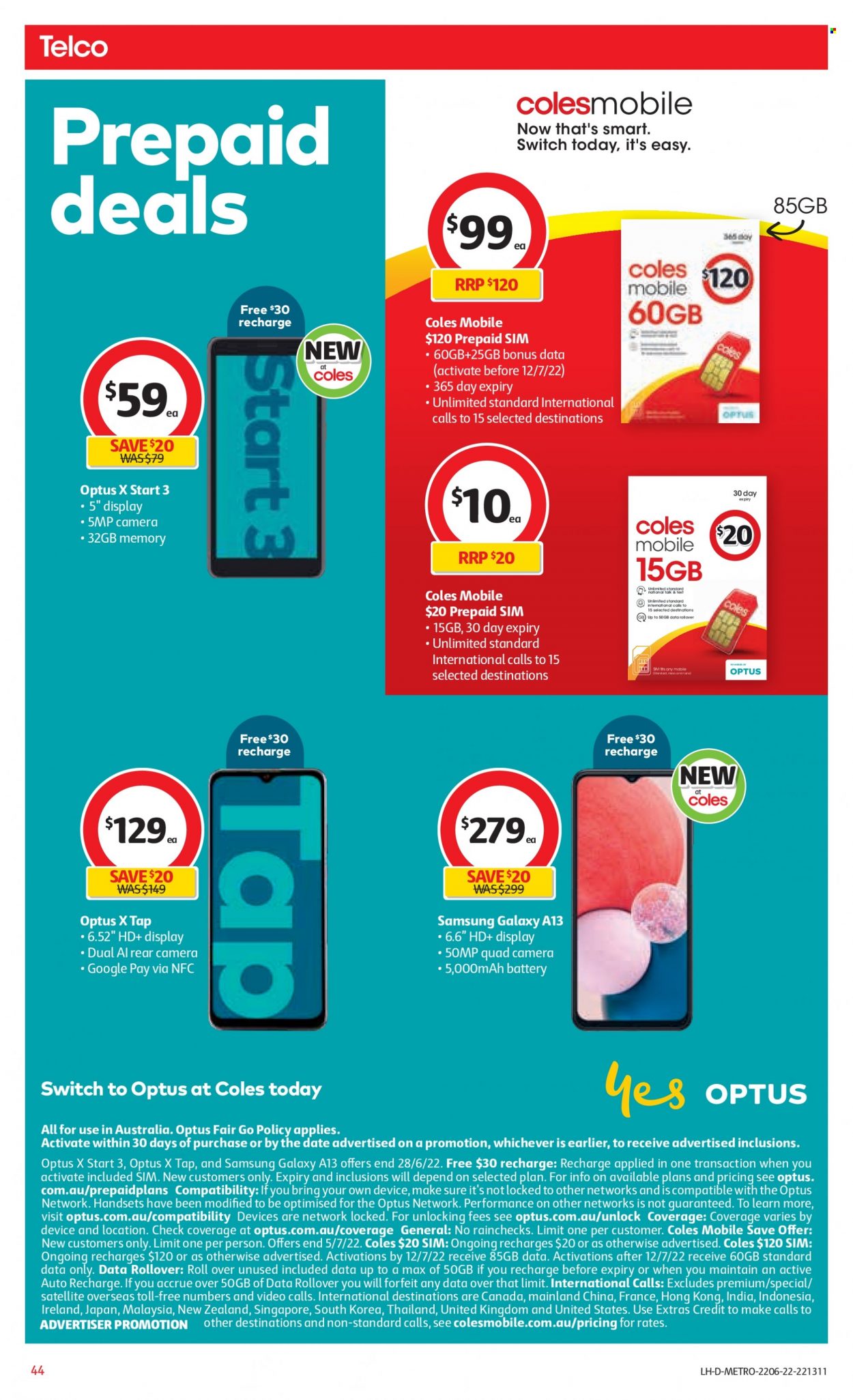 Coles catalogue - 22 Jun 2022 - 28 Jun 2022. Page 44