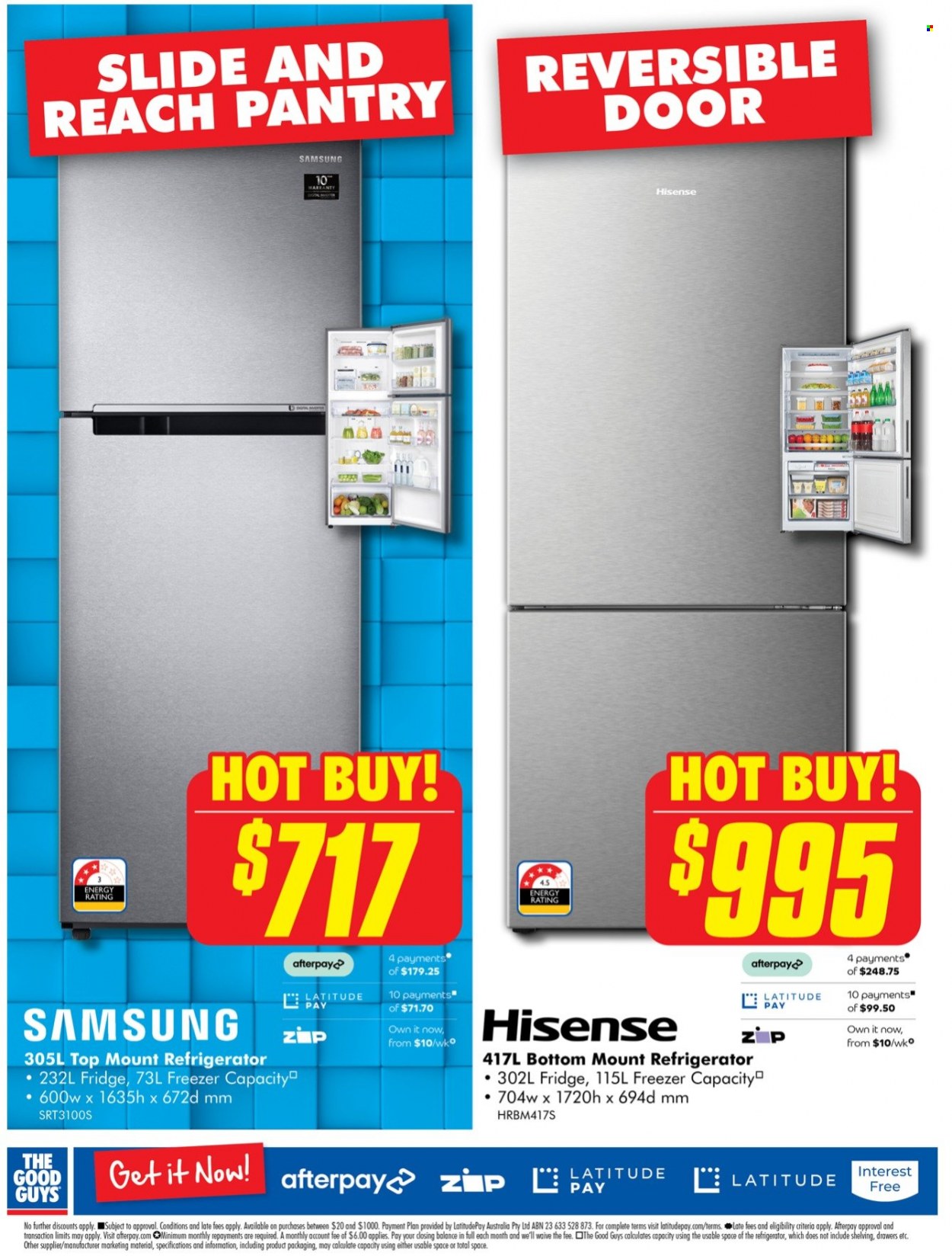 thumbnail - The Good Guys Catalogue - 23 Jun 2022 - 30 Jun 2022 - Sales products - Samsung, Hisense, freezer, refrigerator, fridge. Page 4.