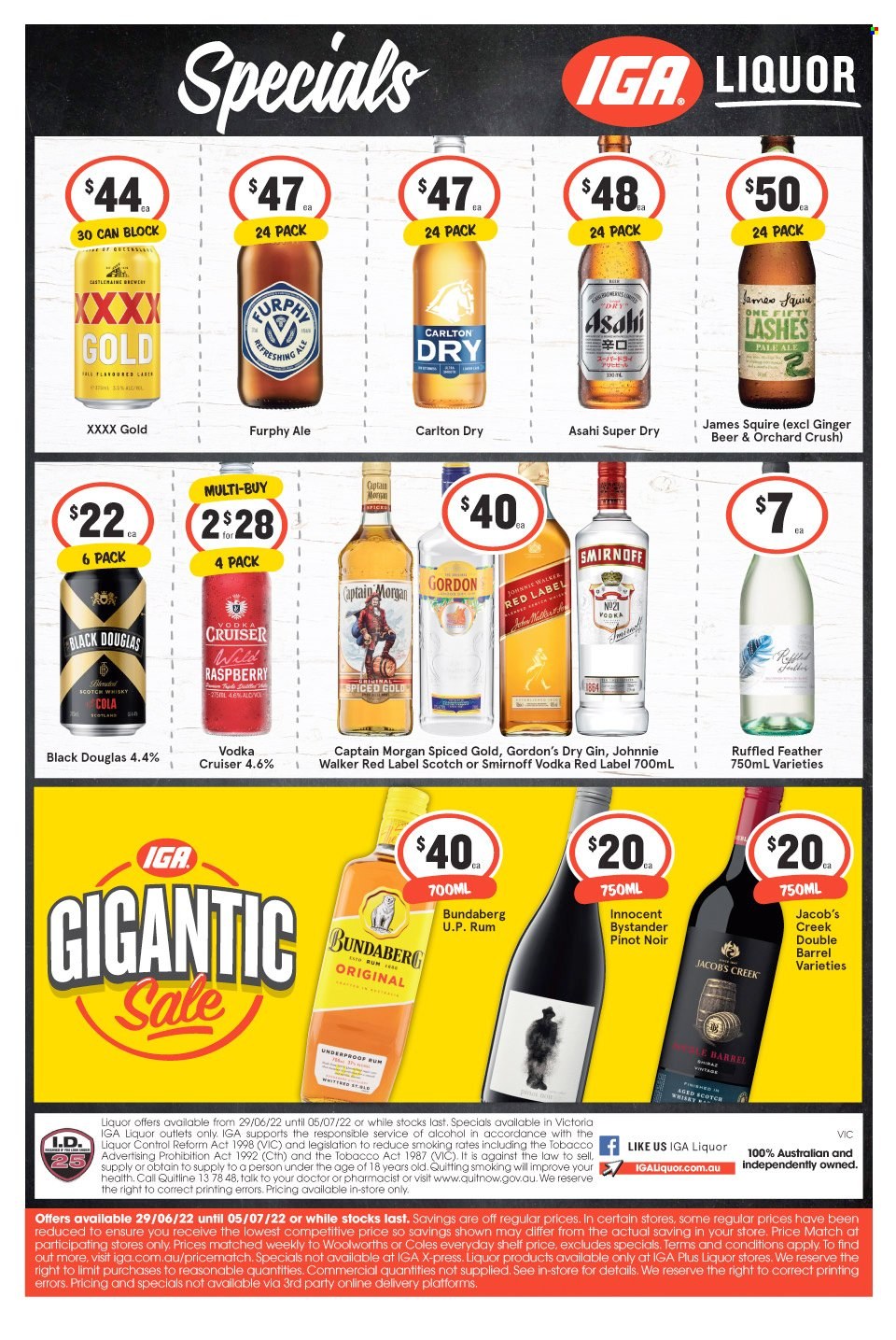 IGA LIQUOR catalogue - 29 Jun 2022 - 5 Jul 2022. Page 1