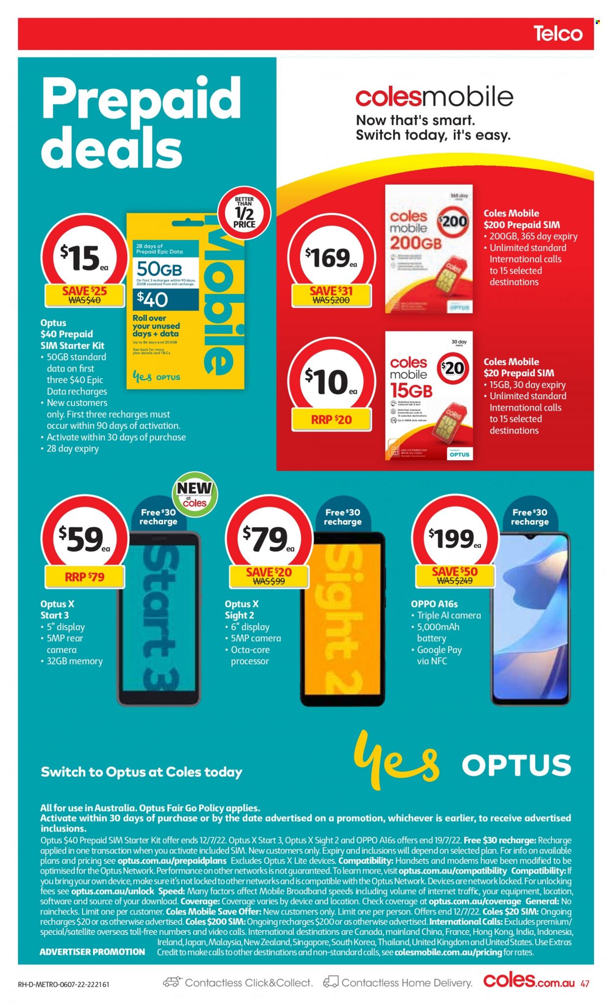 Coles catalogue - 6 Jul 2022 - 12 Jul 2022. Page 47