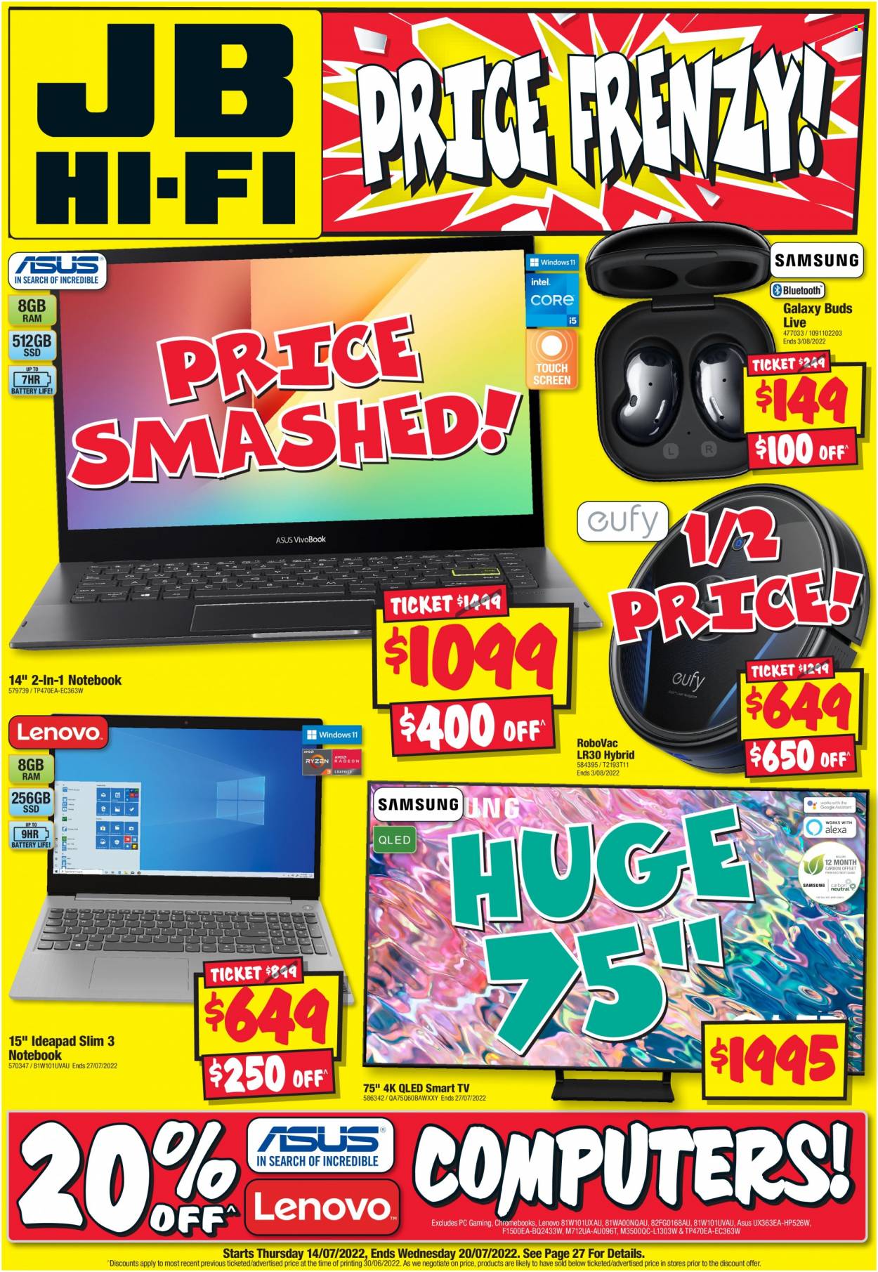 JB Hi-Fi catalogue - 14 Jul 2022 - 20 Jul 2022. Page 1