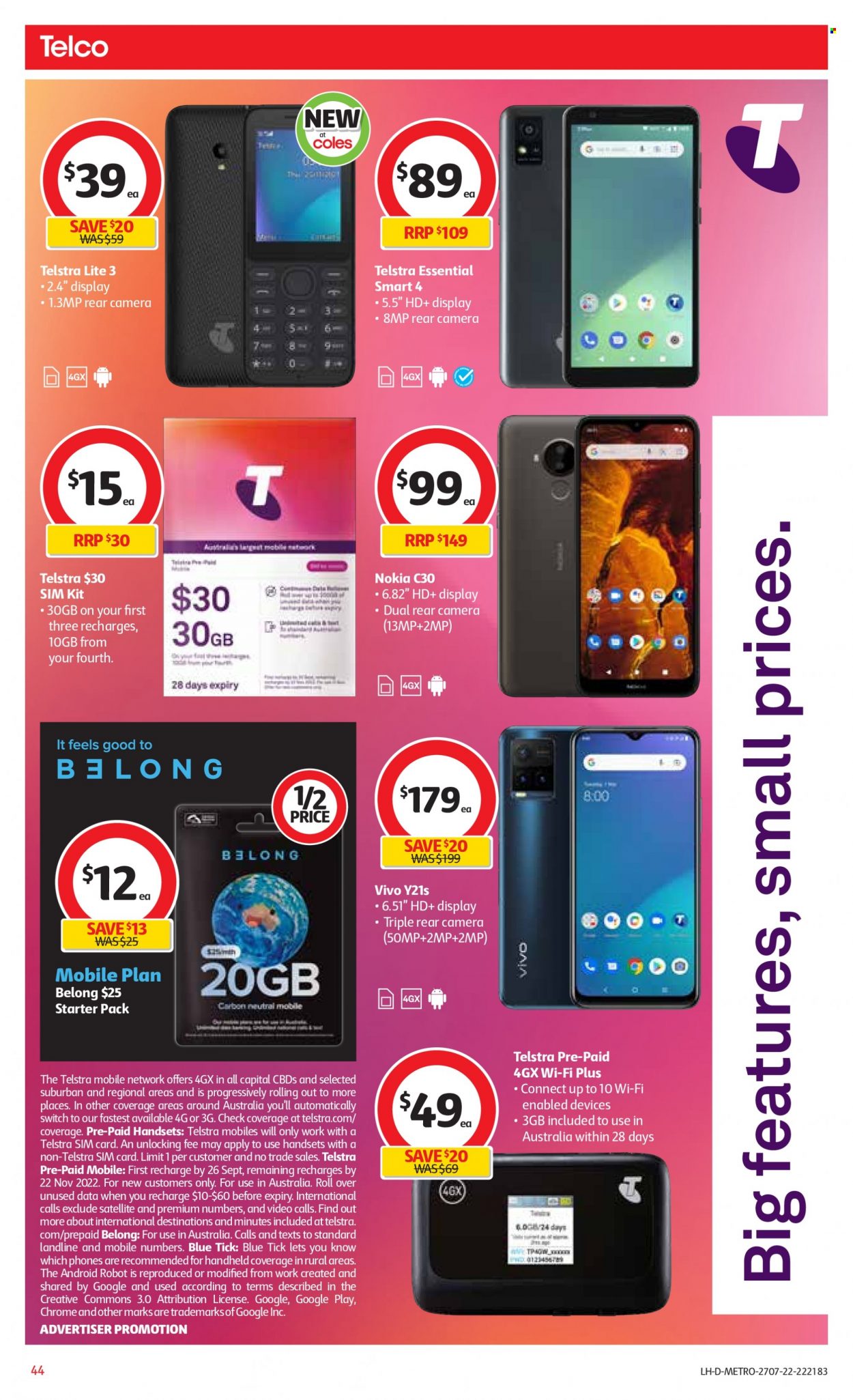Coles catalogue - 27 Jul 2022 - 2 Aug 2022. Page 44