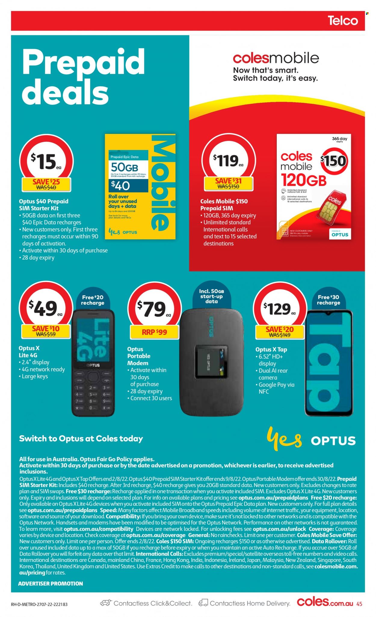 Coles catalogue - 27 Jul 2022 - 2 Aug 2022. Page 45