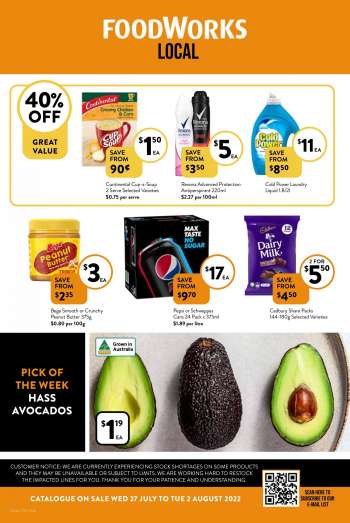 Foodworks Catalogue - 27 Jul 2022 - 2 Aug 2022.