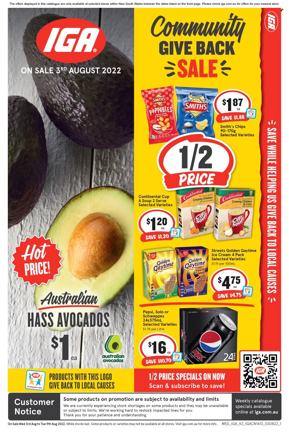 IGA catalogue - 3 Aug 2022 - 9 Aug 2022. Page 1