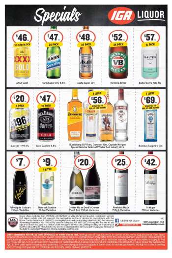 IGA LIQUOR Catalogue - 3 Aug 2022 - 9 Aug 2022.