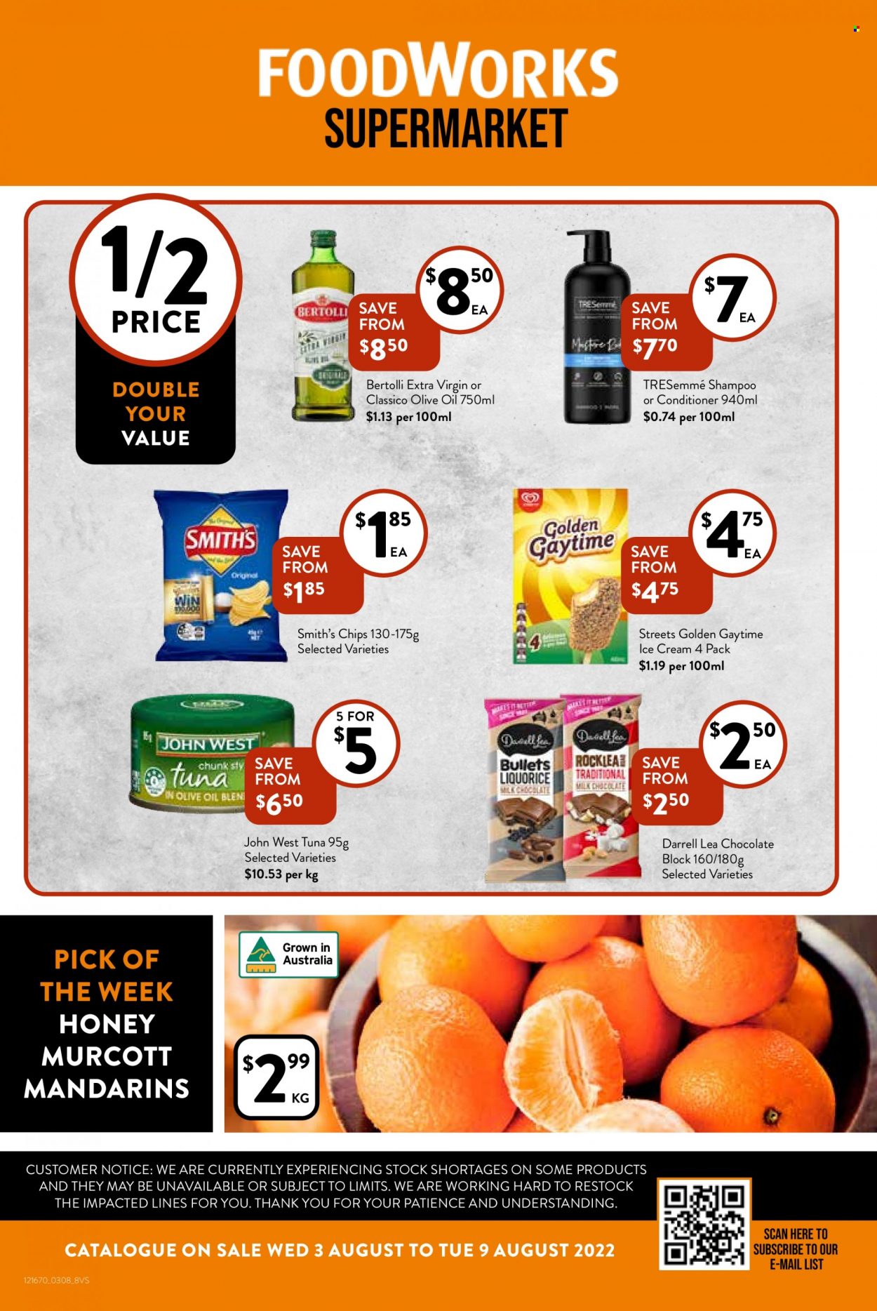 Foodworks catalogue - 3 Aug 2022 - 9 Aug 2022. Page 1