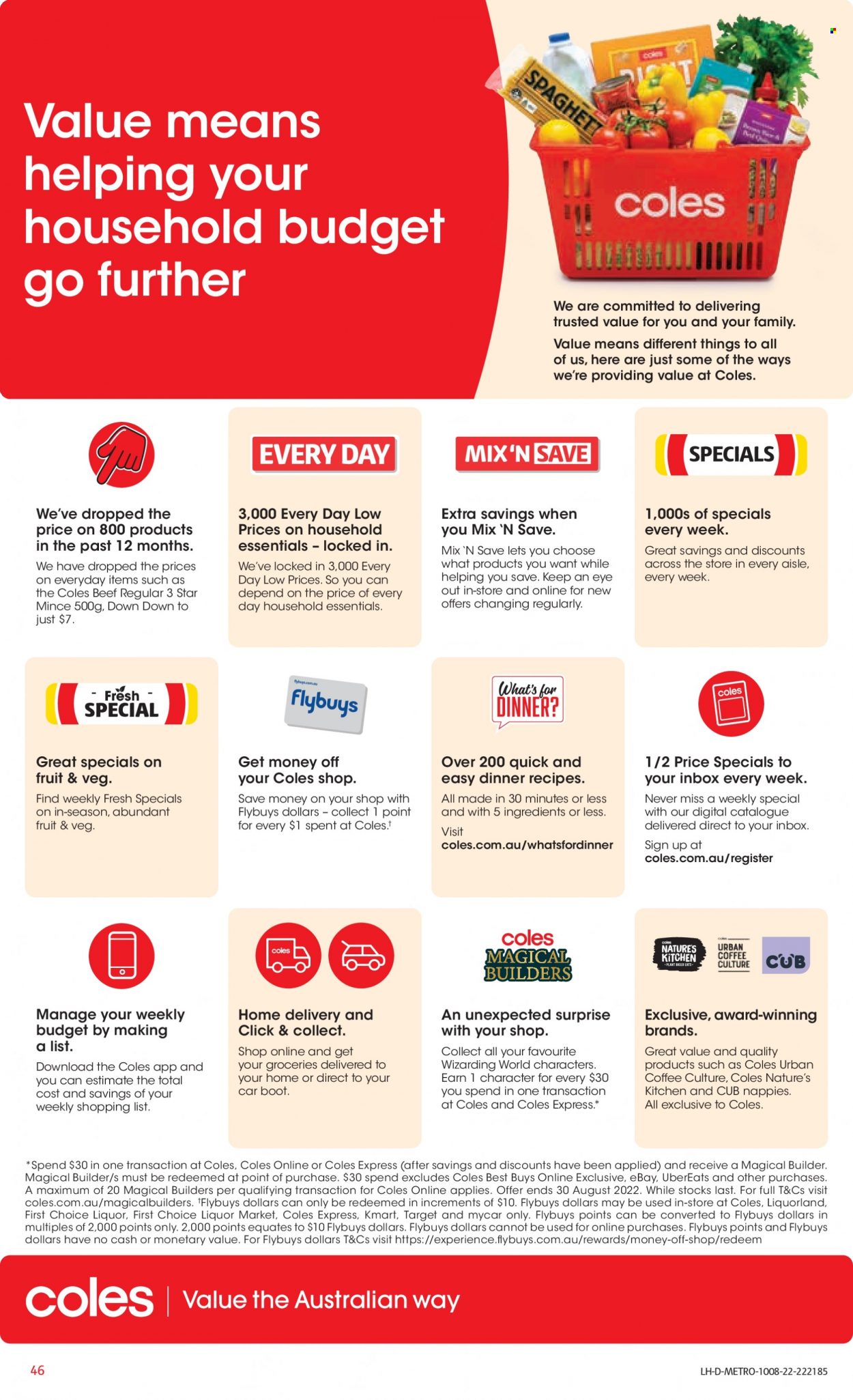 Coles catalogue - 10 Aug 2022 - 16 Aug 2022. Page 46