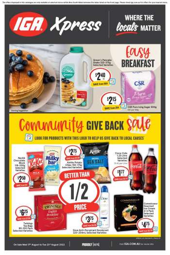 IGA Xpress Catalogue - 17 Aug 2022 - 23 Aug 2022.