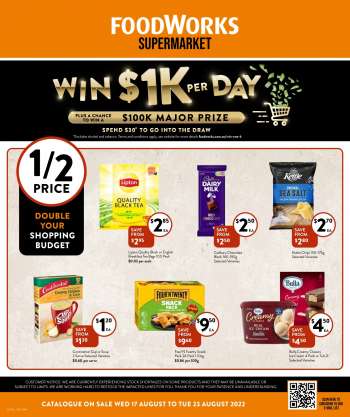 Foodworks Catalogue - 17 Aug 2022 - 23 Aug 2022.