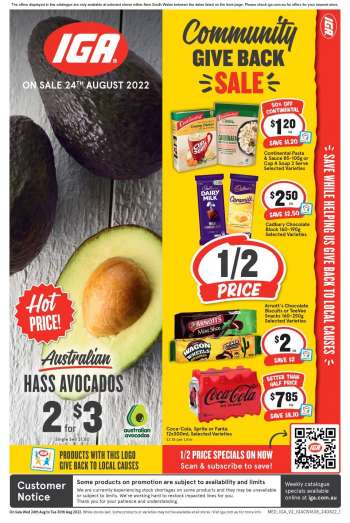 IGA Catalogue - 24 Aug 2022 - 30 Aug 2022.