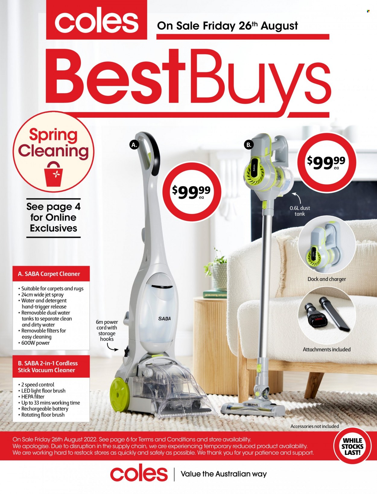 Coles catalogue - 26 Aug 2022 - 1 Sep 2022. Page 1