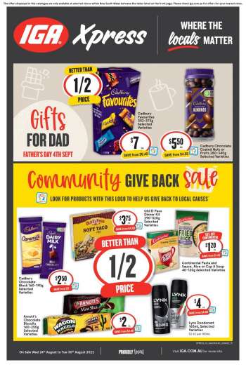 IGA Xpress Catalogue - 24 Aug 2022 - 30 Aug 2022.