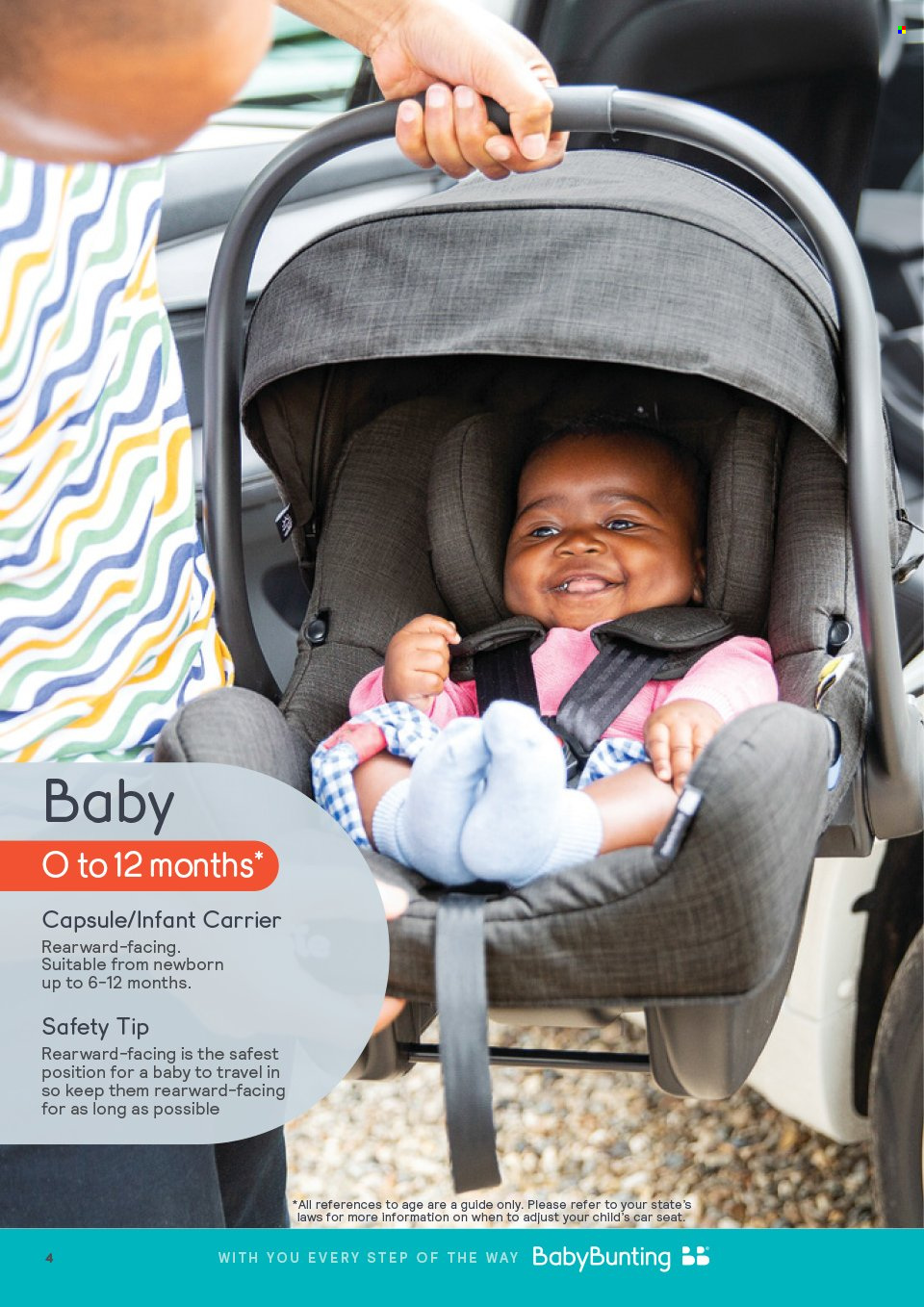 thumbnail - Baby Bunting Catalogue - Sales products - baby car seat. Page 4.