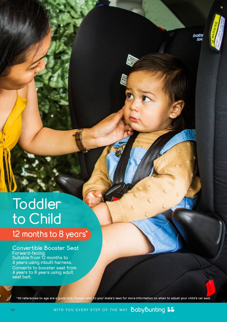 thumbnail - Baby Bunting Catalogue - Sales products - baby car seat. Page 10.