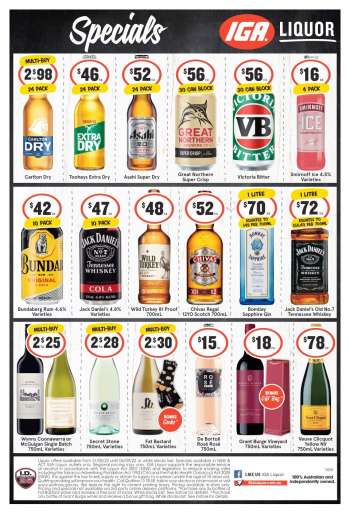 IGA LIQUOR Catalogue - 31 Aug 2022 - 6 Sep 2022.