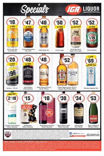 IGA LIQUOR Catalogue - 31 Aug 2022 - 6 Sep 2022.