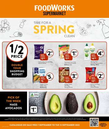 Foodworks Catalogue - 7 Sep 2022 - 13 Sep 2022.