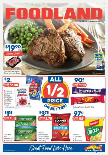 Foodland Catalogue - 14 Sep 2022 - 20 Sep 2022.