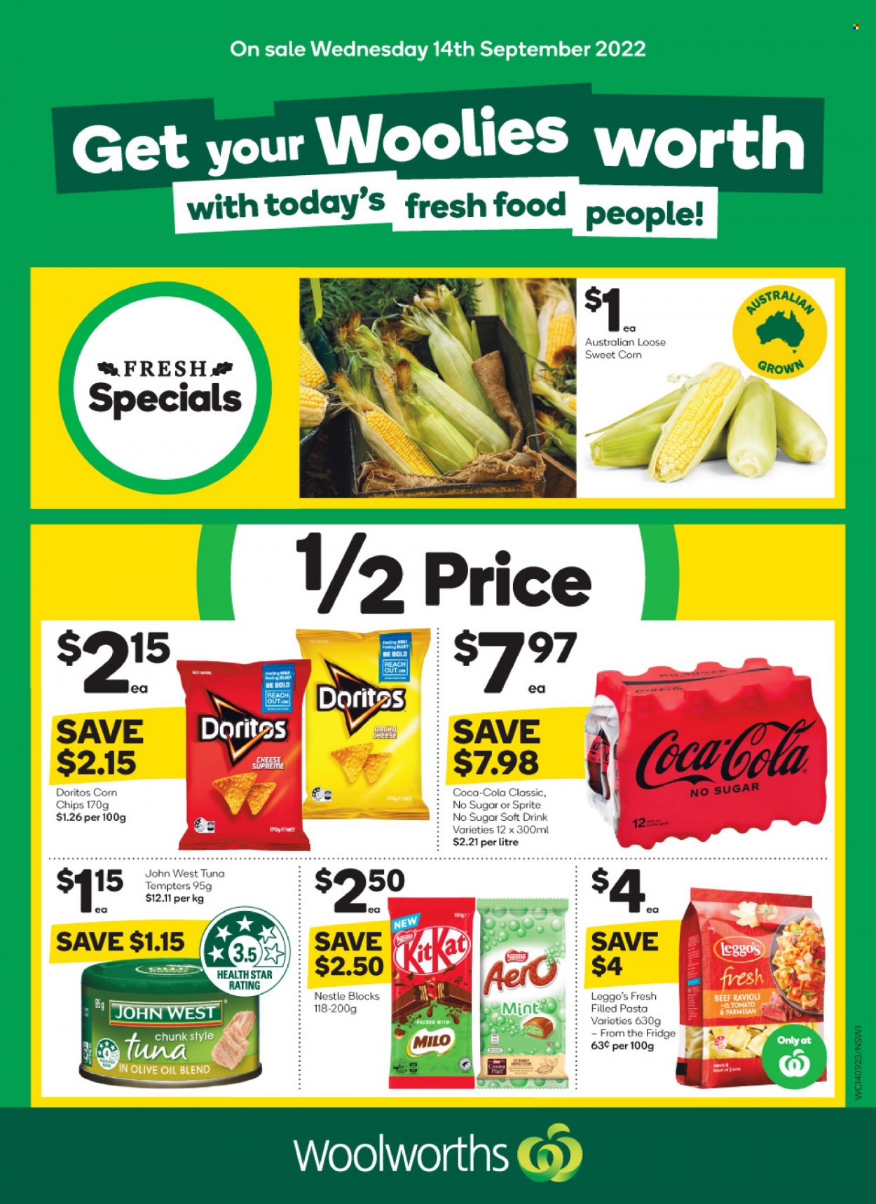 Woolworths catalogue - 14 Sep 2022 - 20 Sep 2022. Page 1