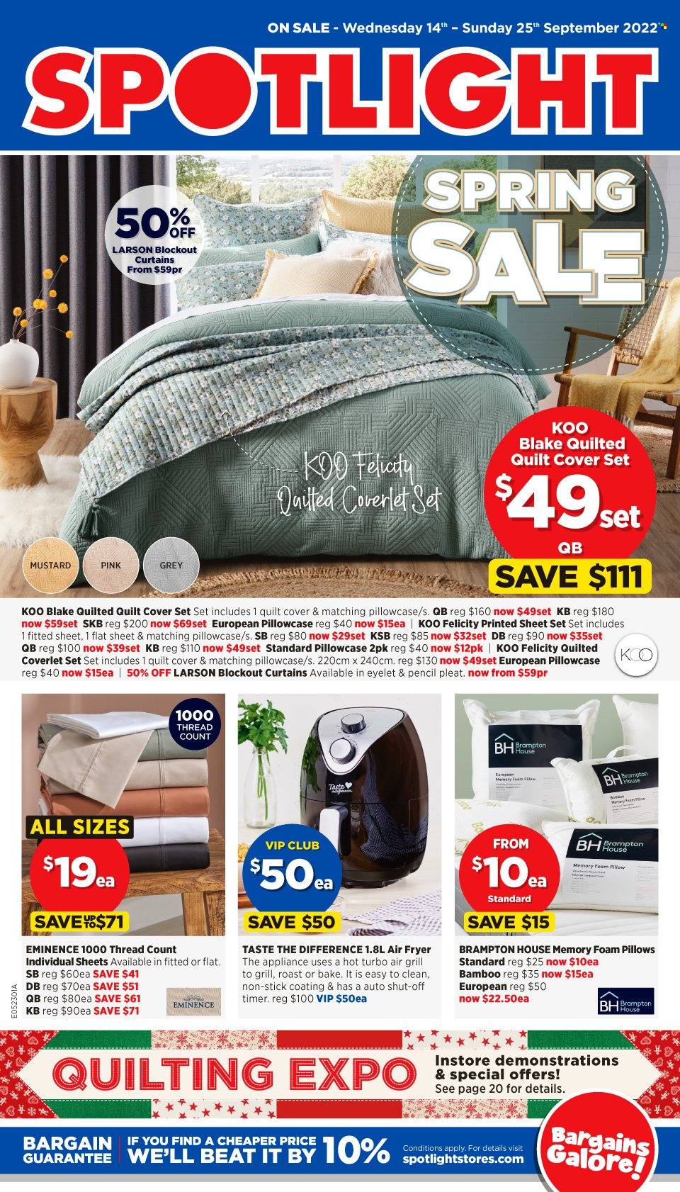 Spotlight catalogue - 14 Sep 2022 - 25 Sep 2022. Page 1