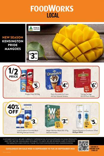 Foodworks Catalogue - 14 Sep 2022 - 20 Sep 2022.