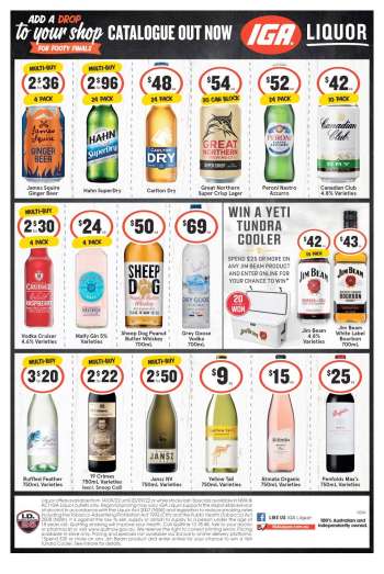 IGA LIQUOR Catalogue - 14 Sep 2022 - 20 Sep 2022.