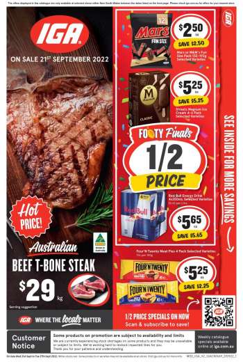 IGA Catalogue - 21 Sep 2022 - 27 Sep 2022.