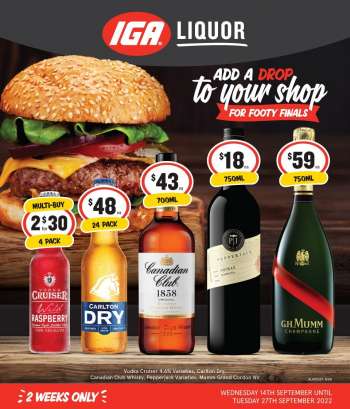 IGA LIQUOR Catalogue - 14 Sep 2022 - 27 Sep 2022.