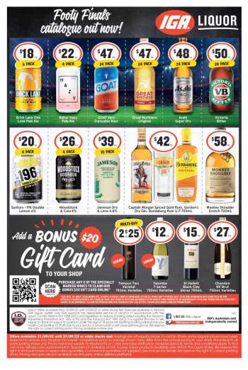 IGA LIQUOR Catalogue - 21 Sep 2022 - 27 Sep 2022.
