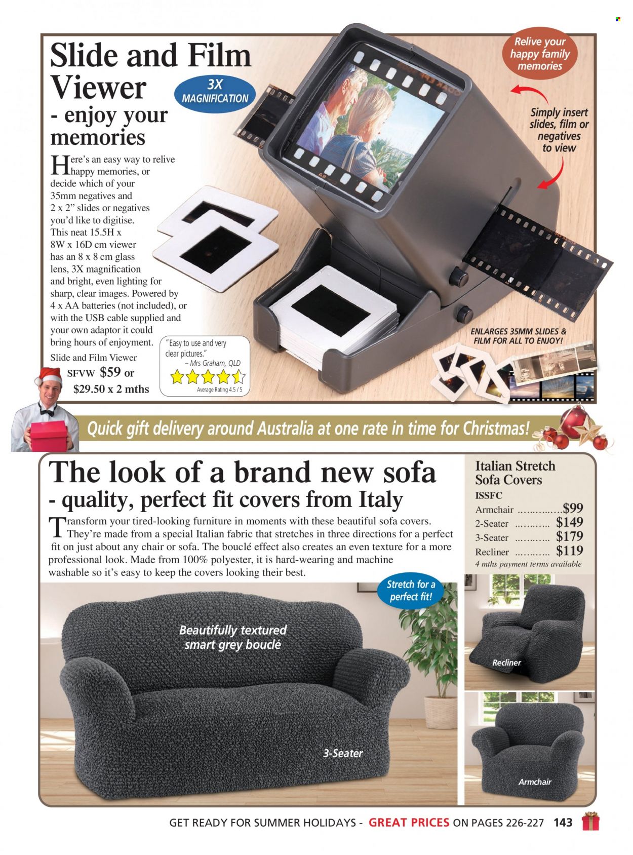 thumbnail - Innovations Catalogue - Sales products - Sharp, sofa cover, Moments, lighting. Page 143.
