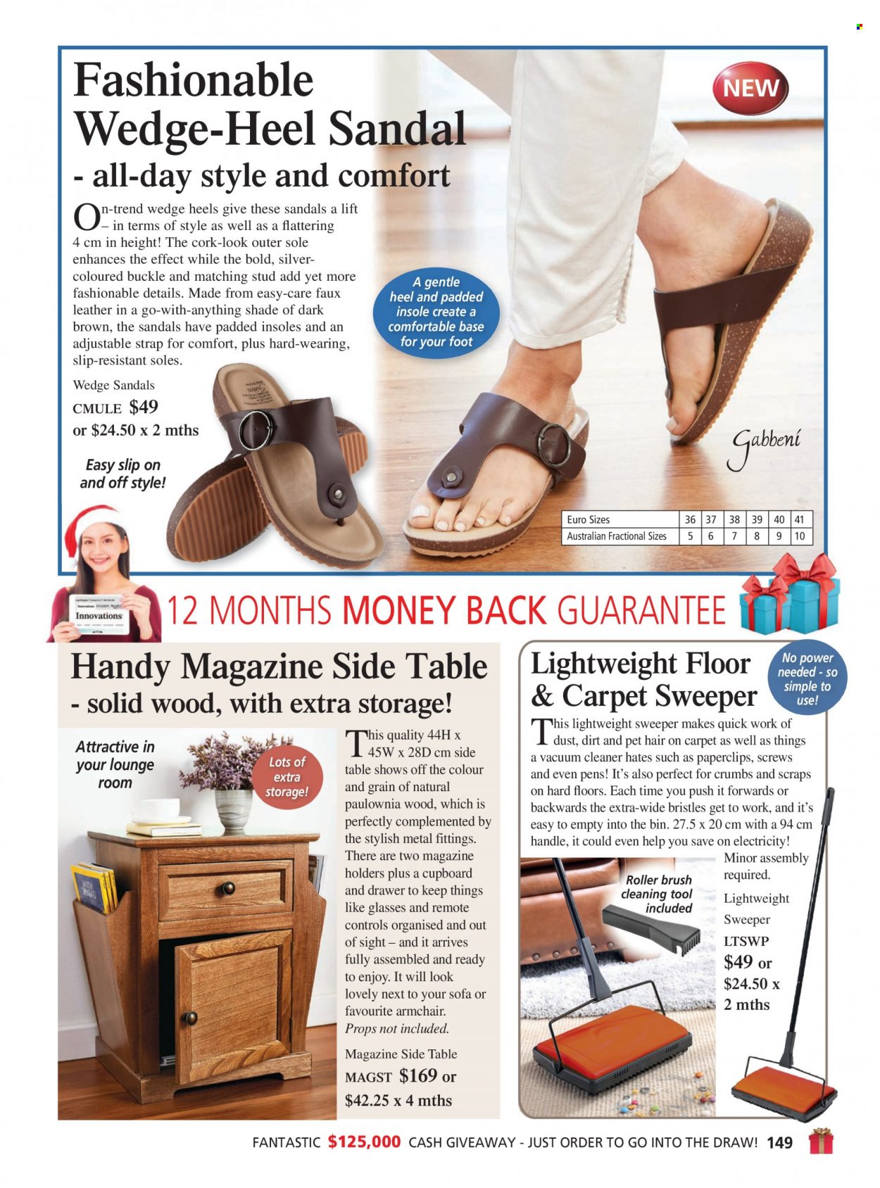 thumbnail - Innovations Catalogue - Sales products - sandals, heels, cleaning tools, roller. Page 149.