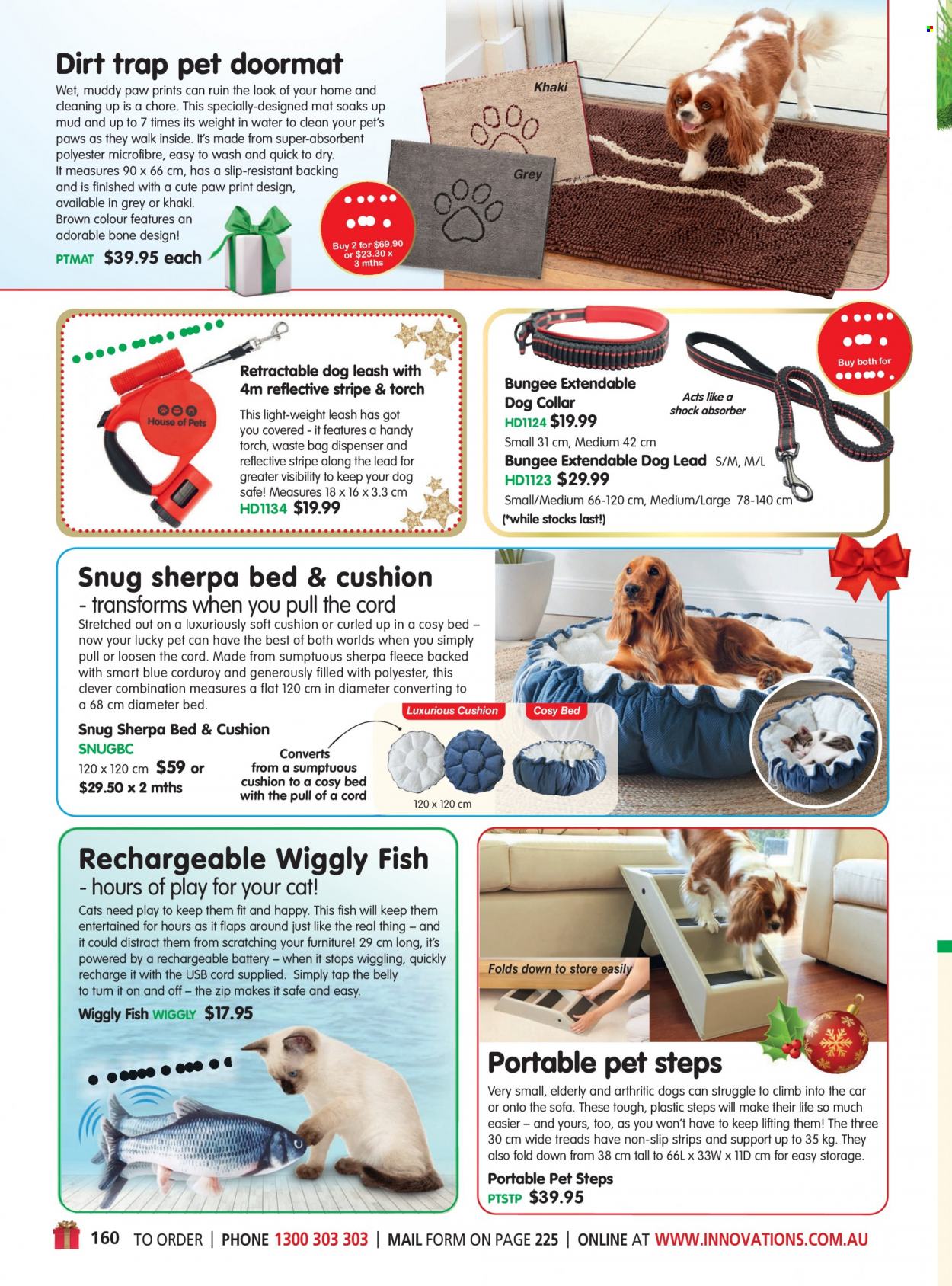 thumbnail - Innovations Catalogue - Sales products - dispenser, bag, cushion, Paws, dog collar, dog lead, sherpa, Snug. Page 160.