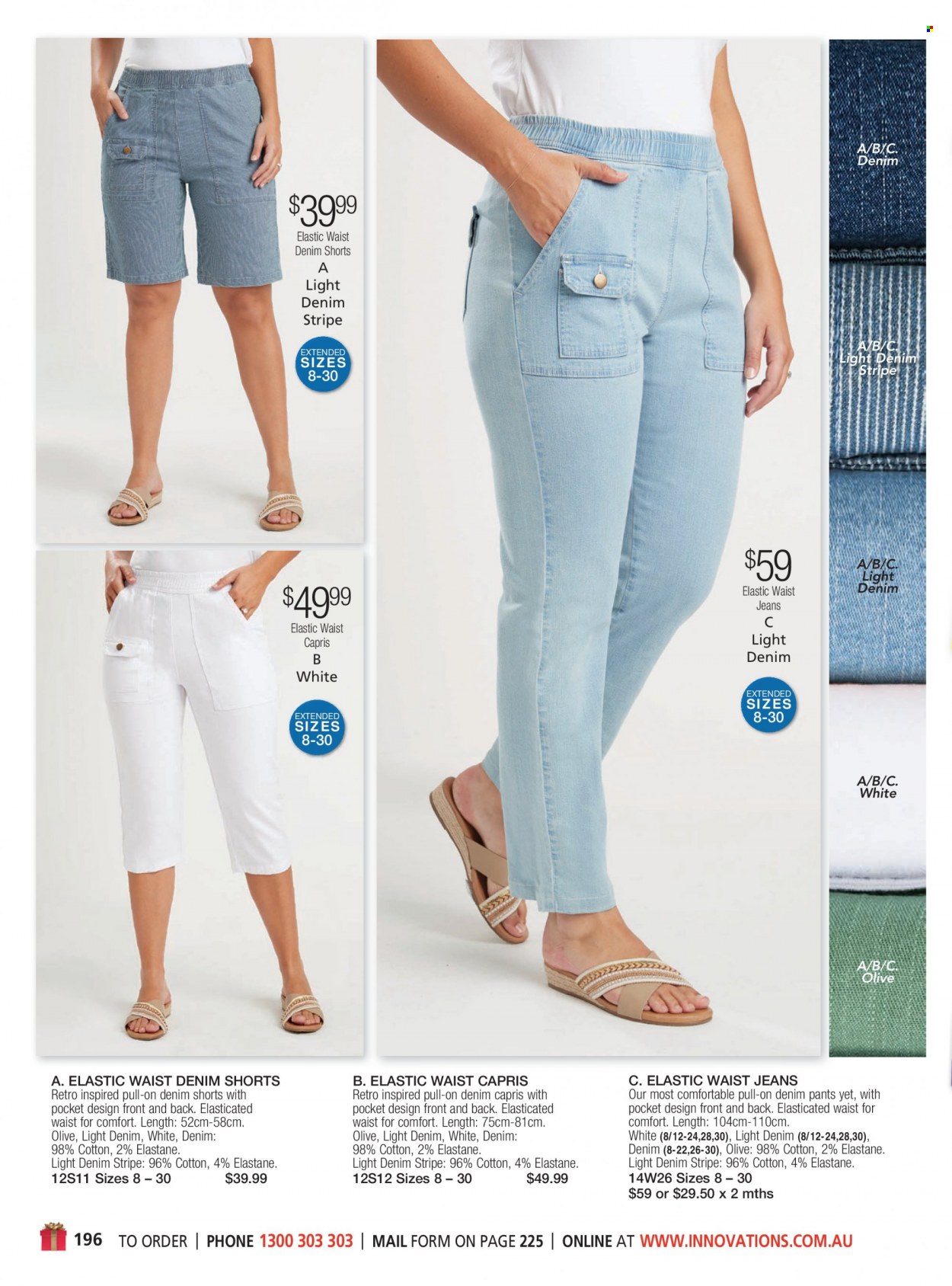 thumbnail - Innovations Catalogue - Sales products - shorts, jeans, pants, waist jeans. Page 196.