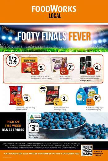 Foodworks Catalogue - 28 Sep 2022 - 4 Oct 2022.