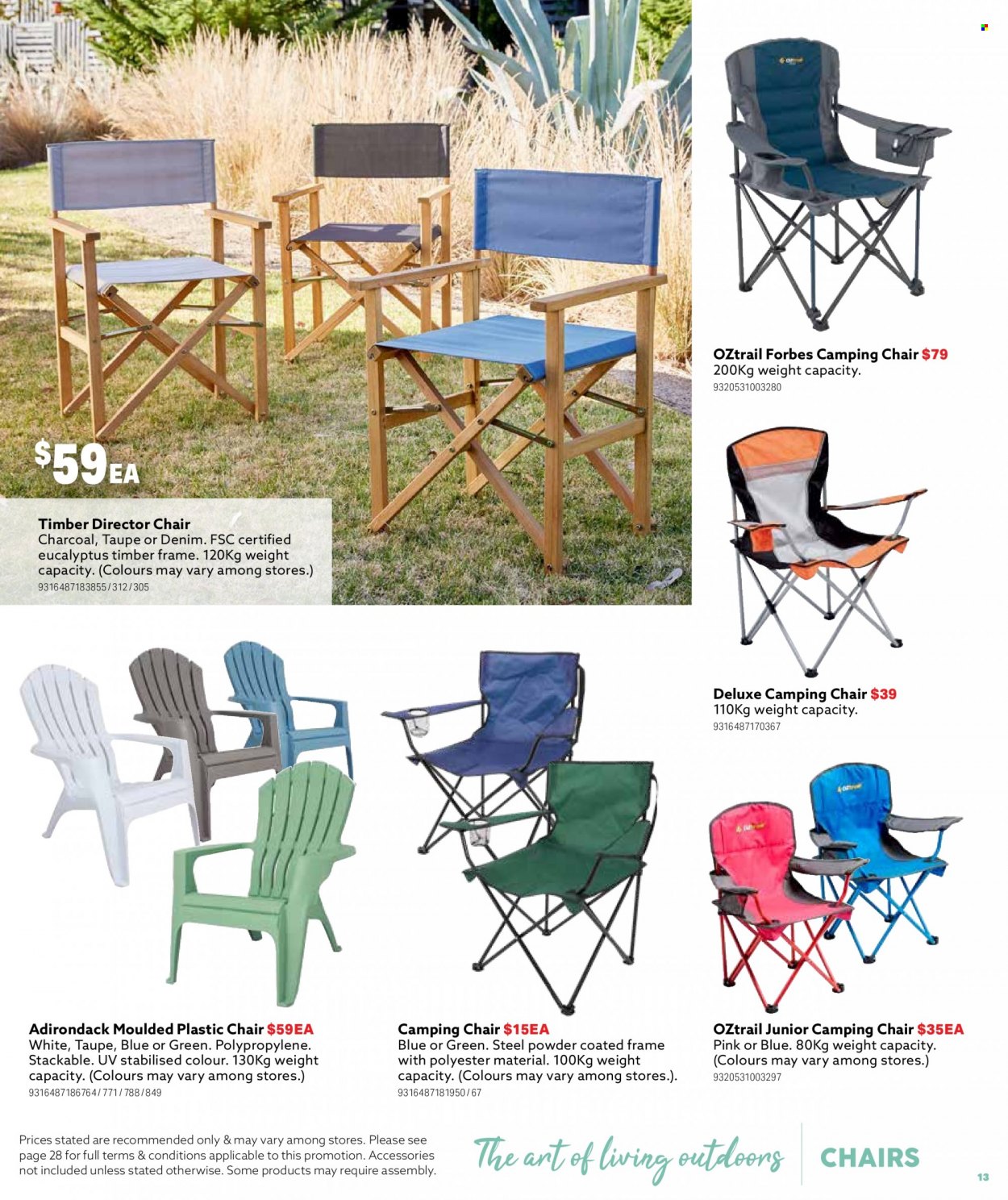 thumbnail - Mitre 10 Catalogue - 14 Sep 2022 - 31 Dec 2022 - Sales products - chair, camping chair. Page 13.