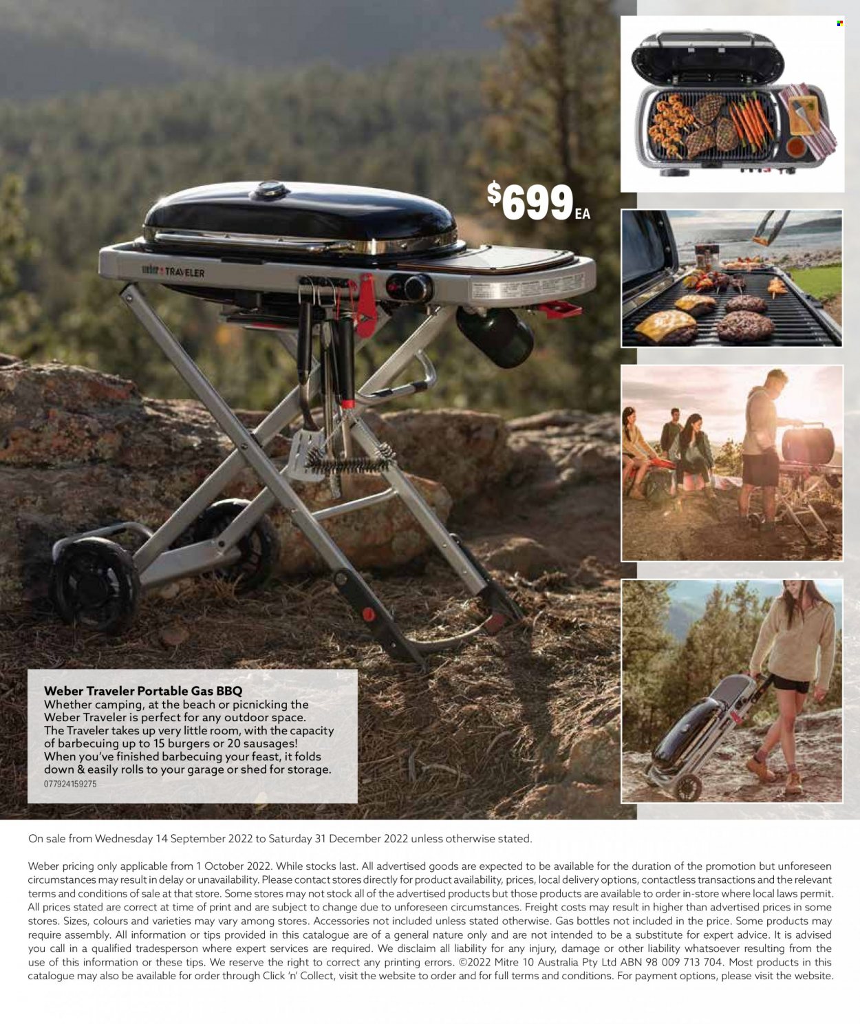 thumbnail - Mitre 10 Catalogue - 14 Sep 2022 - 31 Dec 2022 - Sales products - shed, Weber. Page 28.