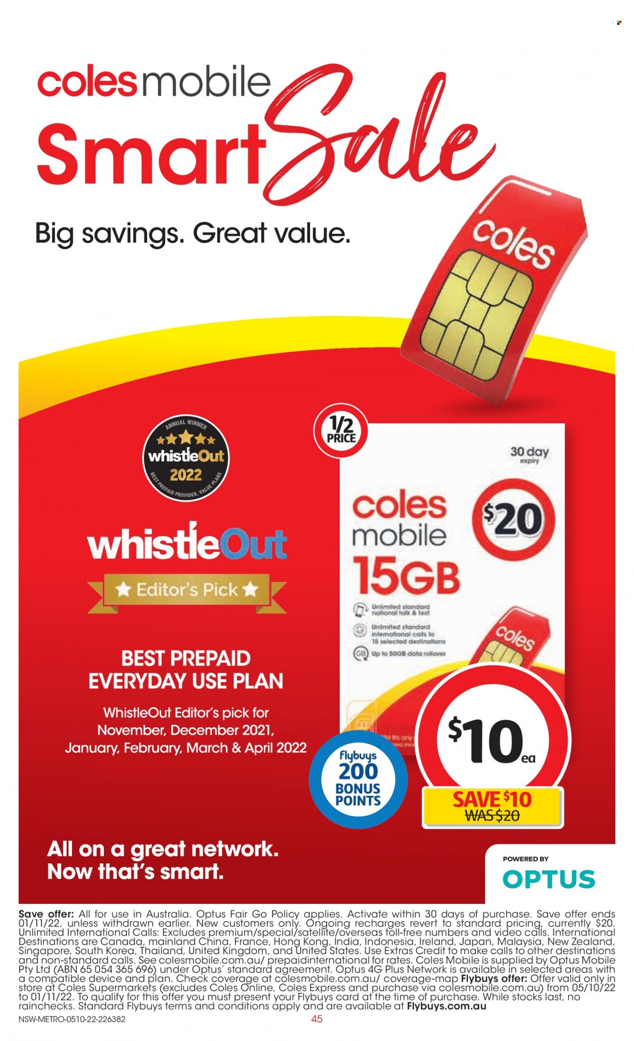 Coles catalogue - 5 Oct 2022 - 11 Oct 2022. Page 45