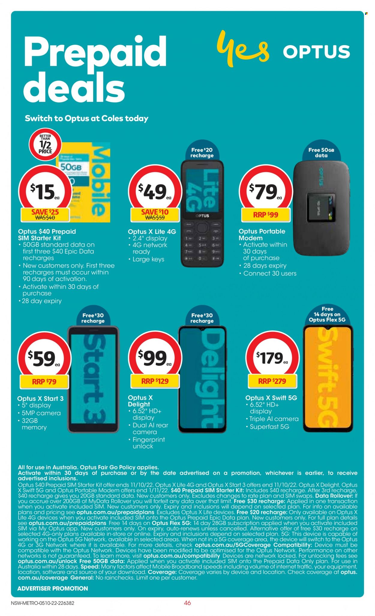 Coles catalogue - 5 Oct 2022 - 11 Oct 2022. Page 46