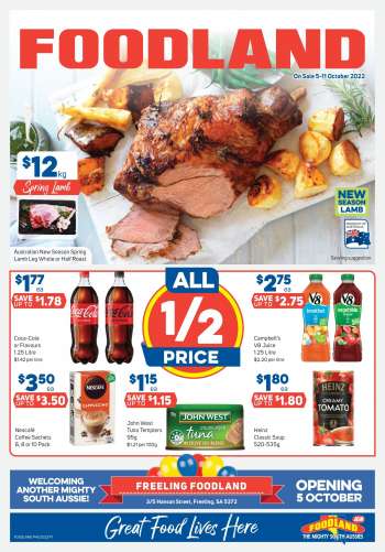 Foodland Catalogue - 5 Oct 2022 - 11 Oct 2022.