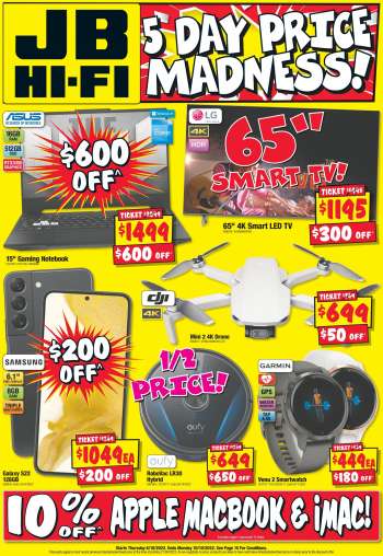 JB Hi-Fi Catalogue - 6 Oct 2022 - 10 Oct 2022.