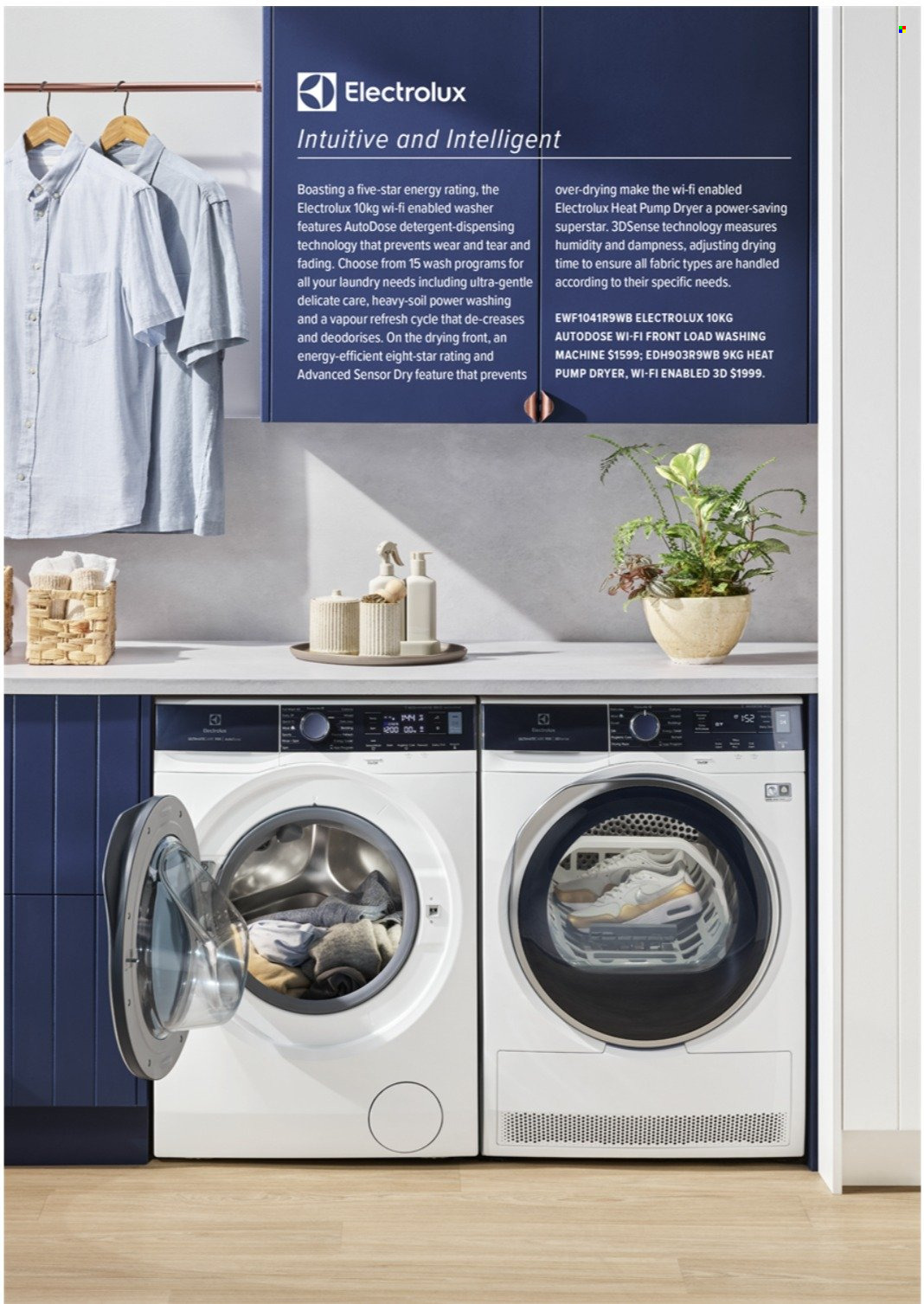 thumbnail - Harvey Norman Catalogue - 6 Oct 2022 - 31 Dec 2022 - Sales products - Electrolux, washing machine, front load washing machine. Page 10.