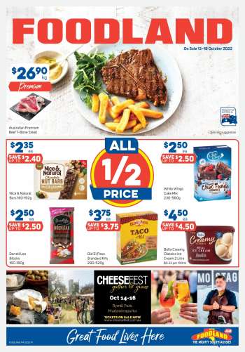 Foodland Catalogue - 12 Oct 2022 - 18 Oct 2022.