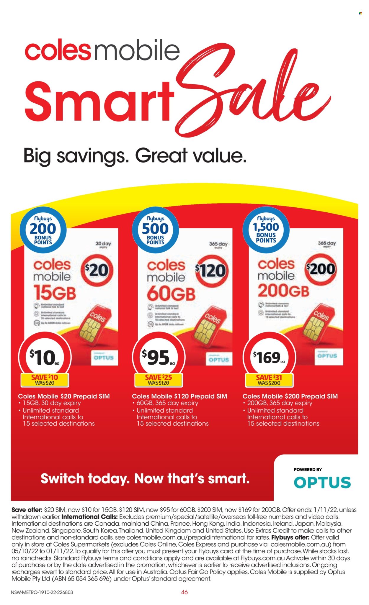Coles catalogue - 19 Oct 2022 - 25 Oct 2022. Page 46